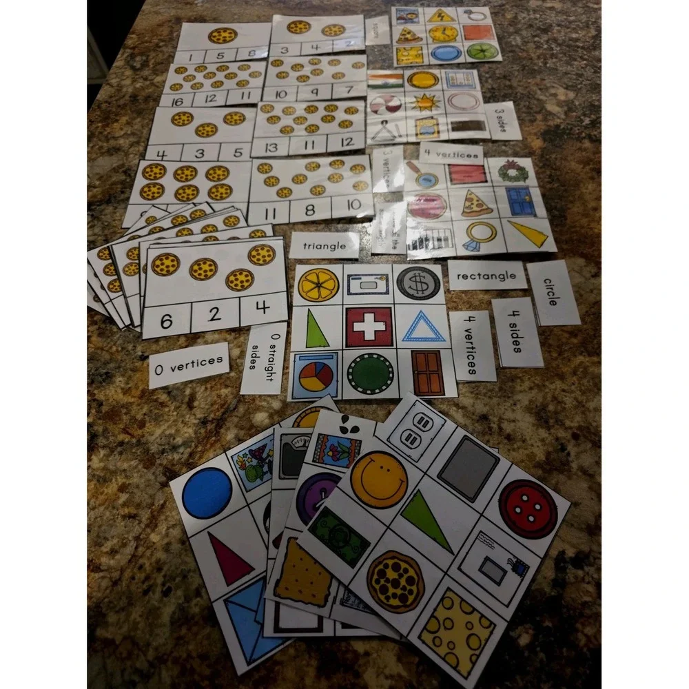 Workbooks Homeschool Teacher. Games.pictures. Numbers Words. Charts.